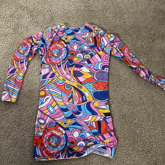 Colorful Abstract Pattern Cover Up - Picture 2 of 3